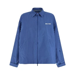 Blue Recycled Polyester Shell Jacket
