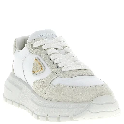 White Polyamide Athletic Sneakers