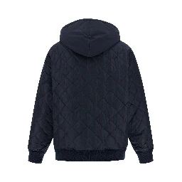 Blue Recycled Polyamide Bomber