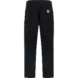 Black Organic Cotton Straight-Leg Jeans