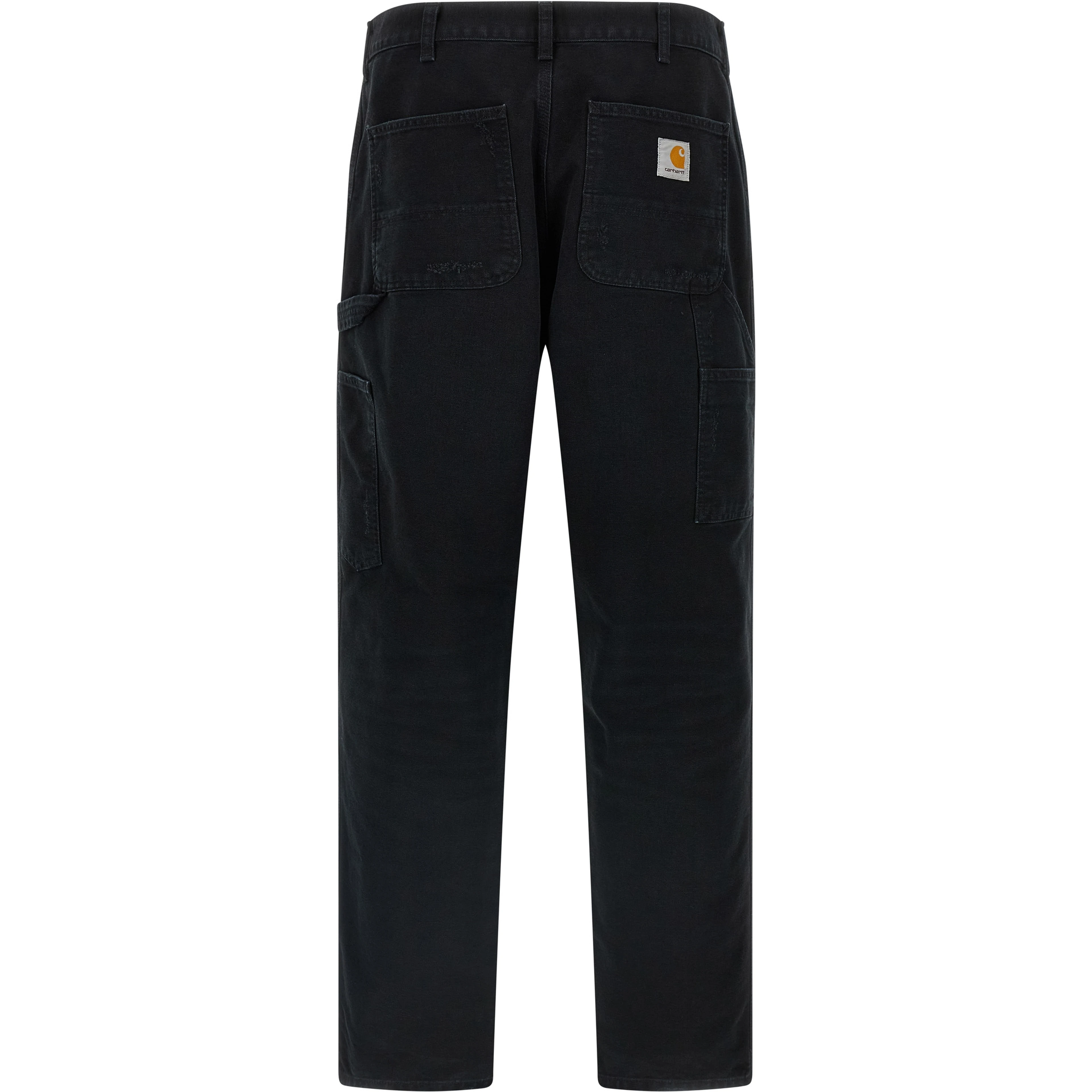 Black Organic Cotton Straight-Leg Jeans