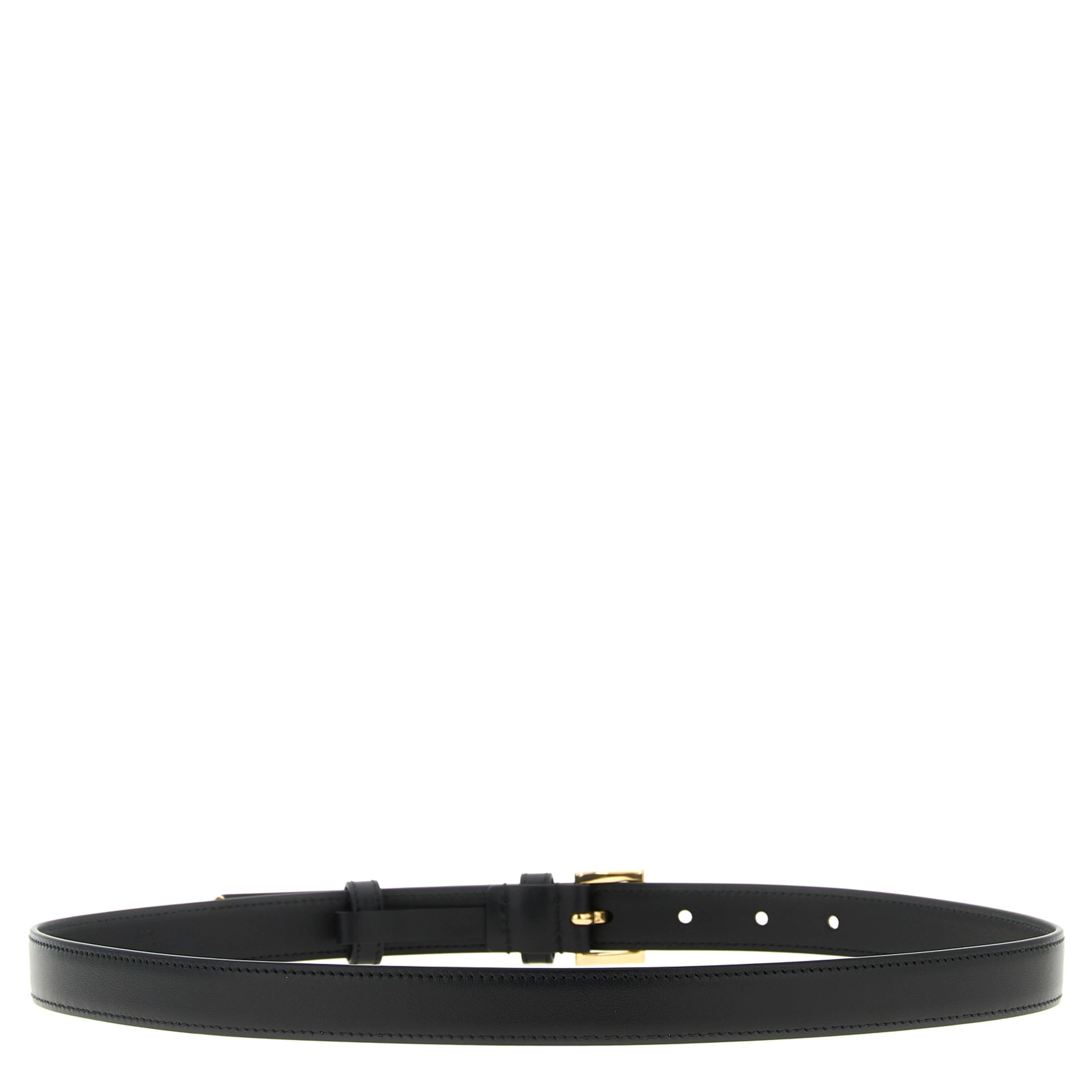 Black Calfskin Regular Belt