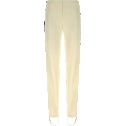White Polyester Joggers (Workout Pants)