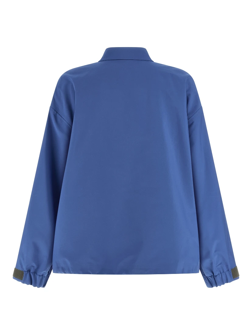 Blue Recycled Polyester Shell Jacket