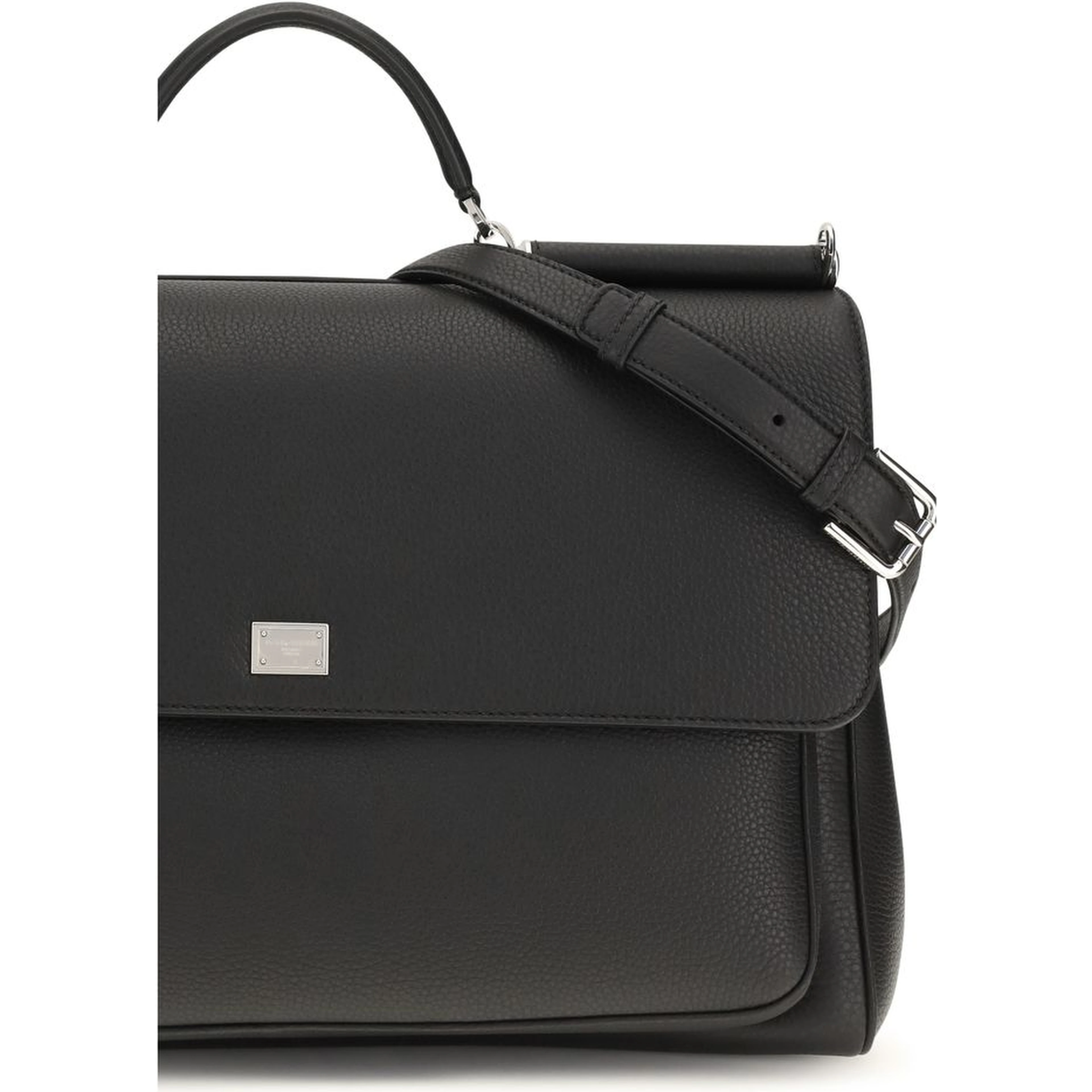 Black Calf Leather Bos Taurus Shoulder Bag