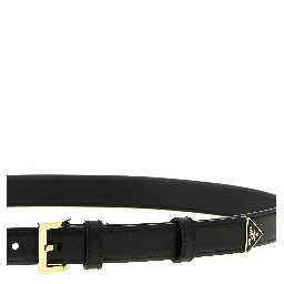Black Calfskin Regular Belt