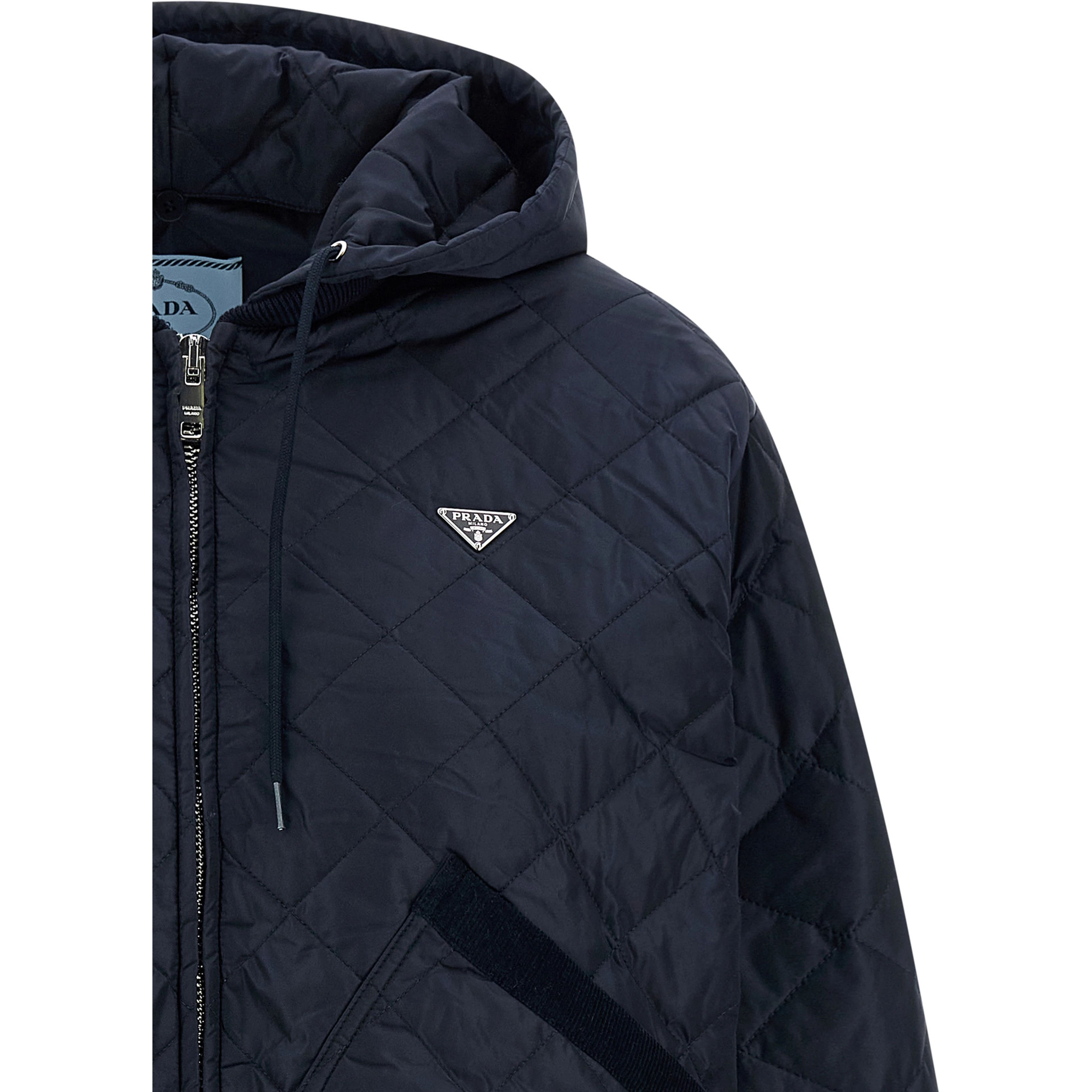 Blue Recycled Polyamide Bomber