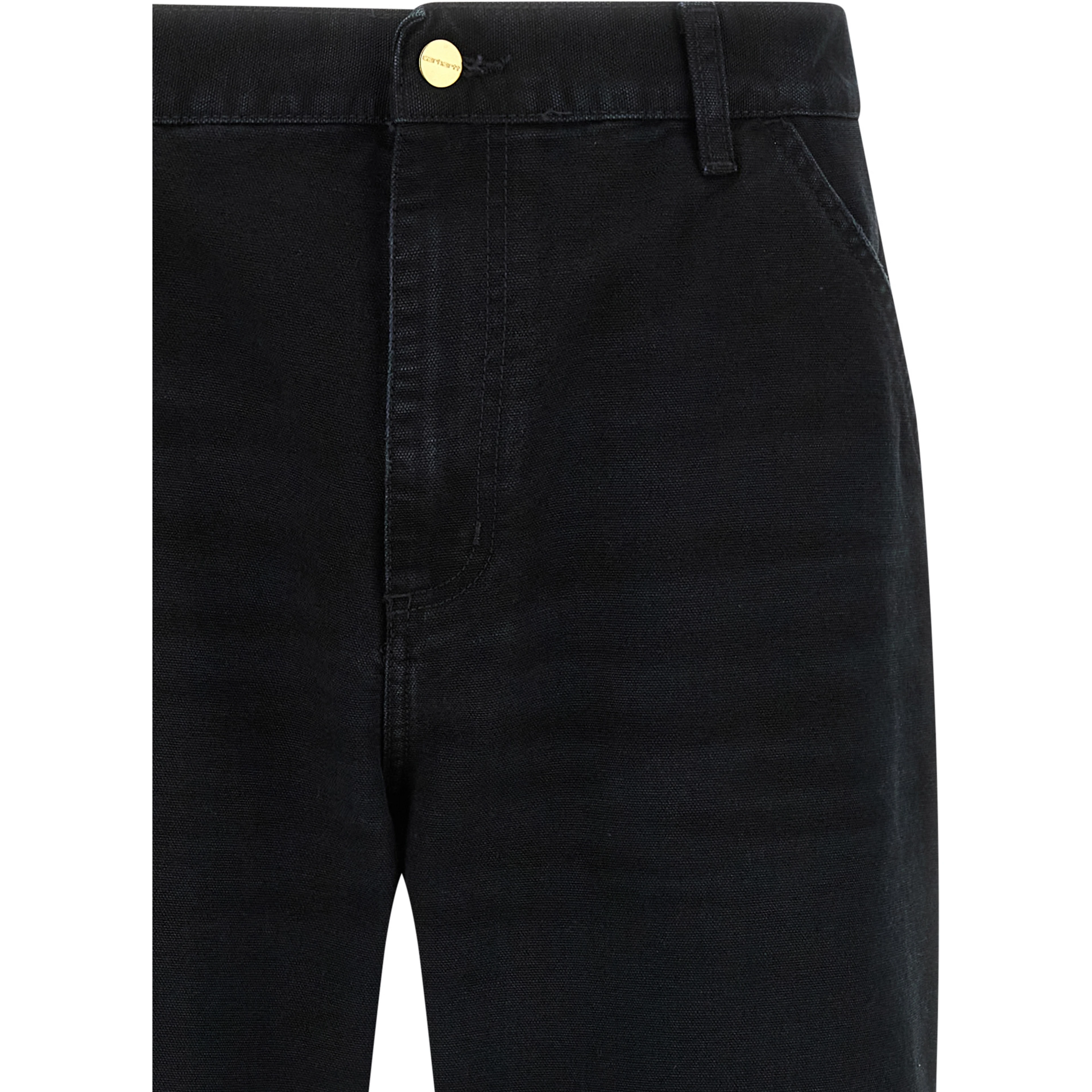 Black Organic Cotton Straight-Leg Jeans
