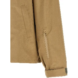 Beige Recycled Polyester Shell Jacket