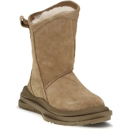 Brown Suede Leather Ankle Boots