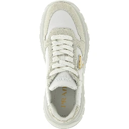 White Polyamide Athletic Sneakers