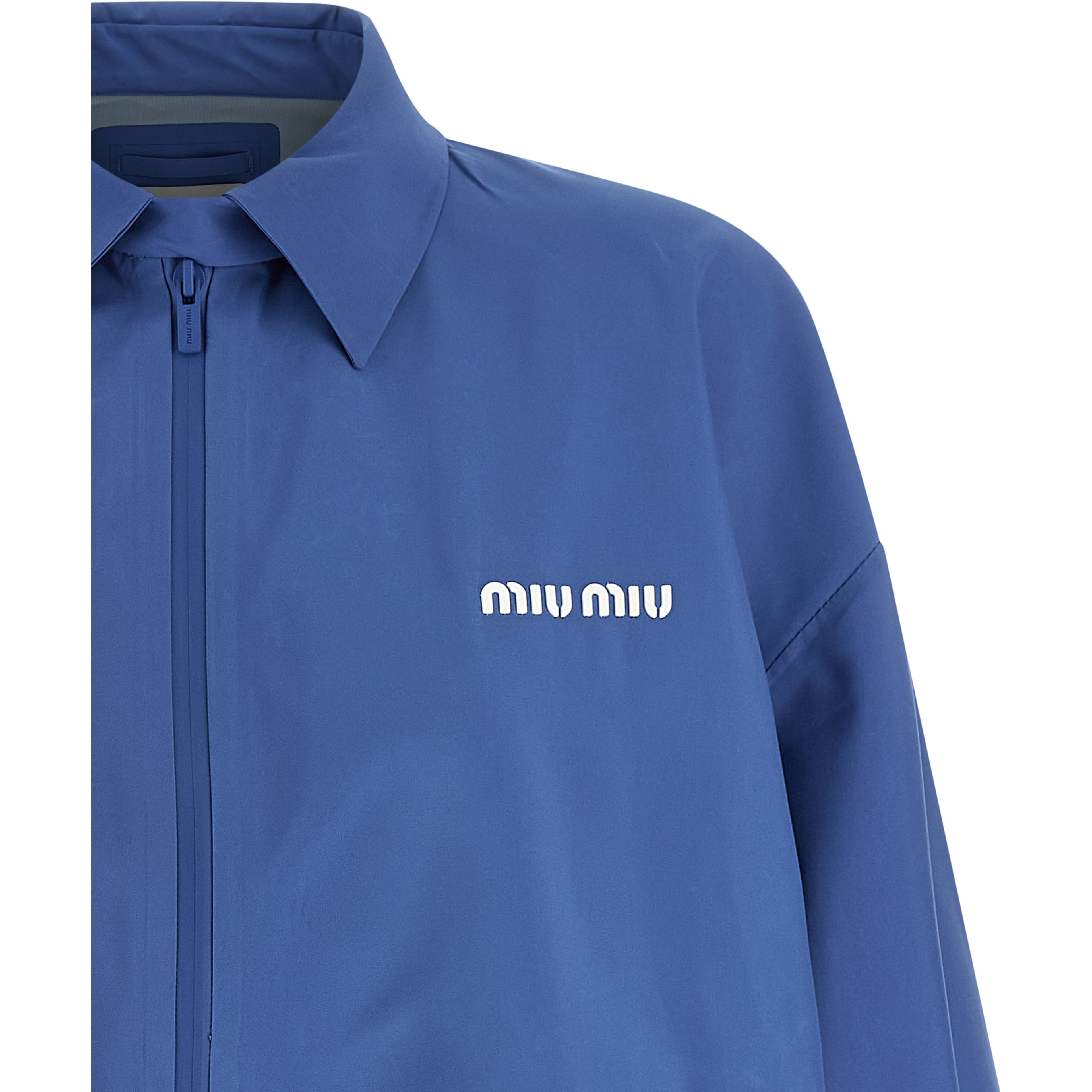 Blue Recycled Polyester Shell Jacket