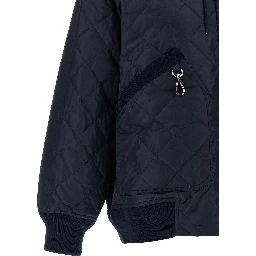 Blue Recycled Polyamide Bomber