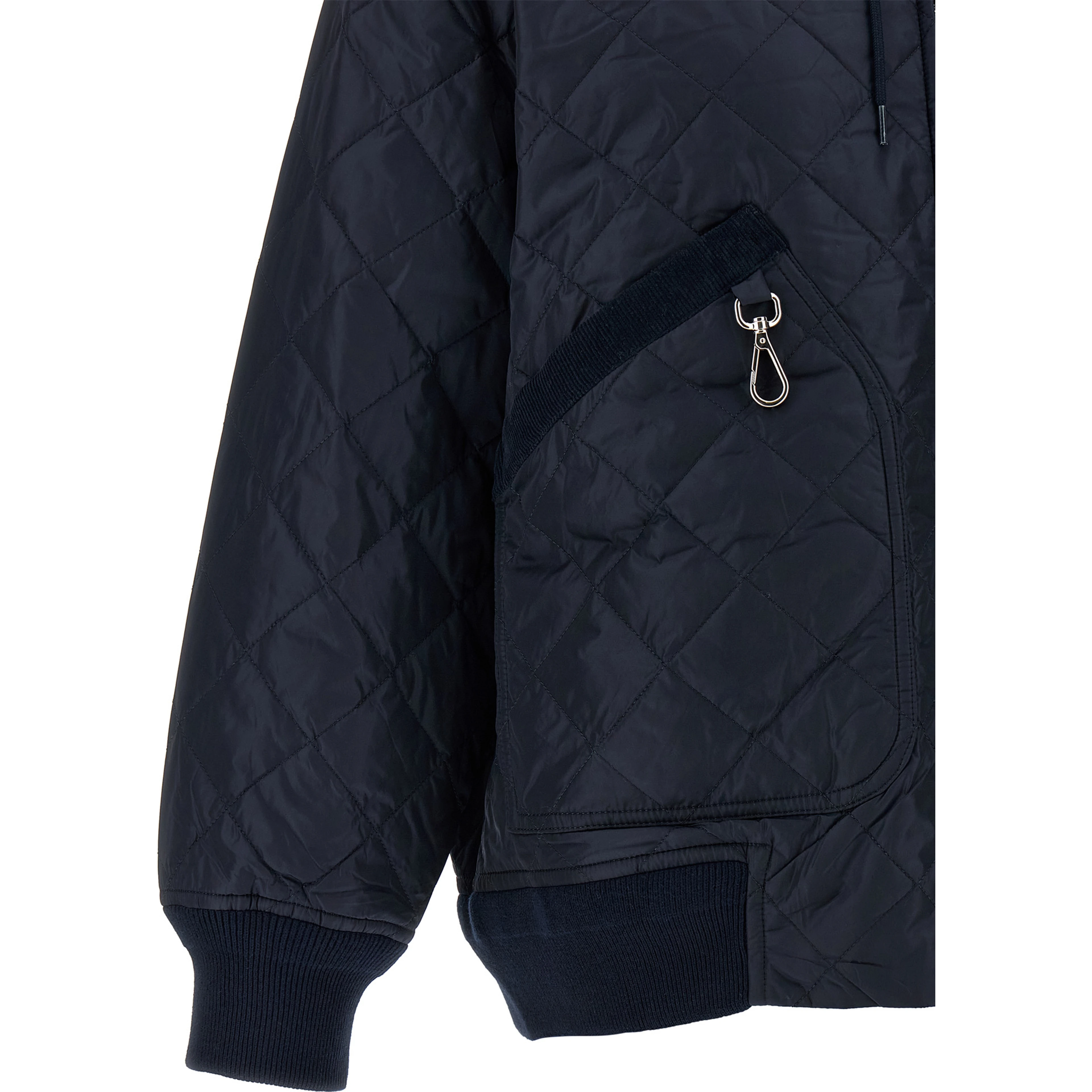 Blue Recycled Polyamide Bomber