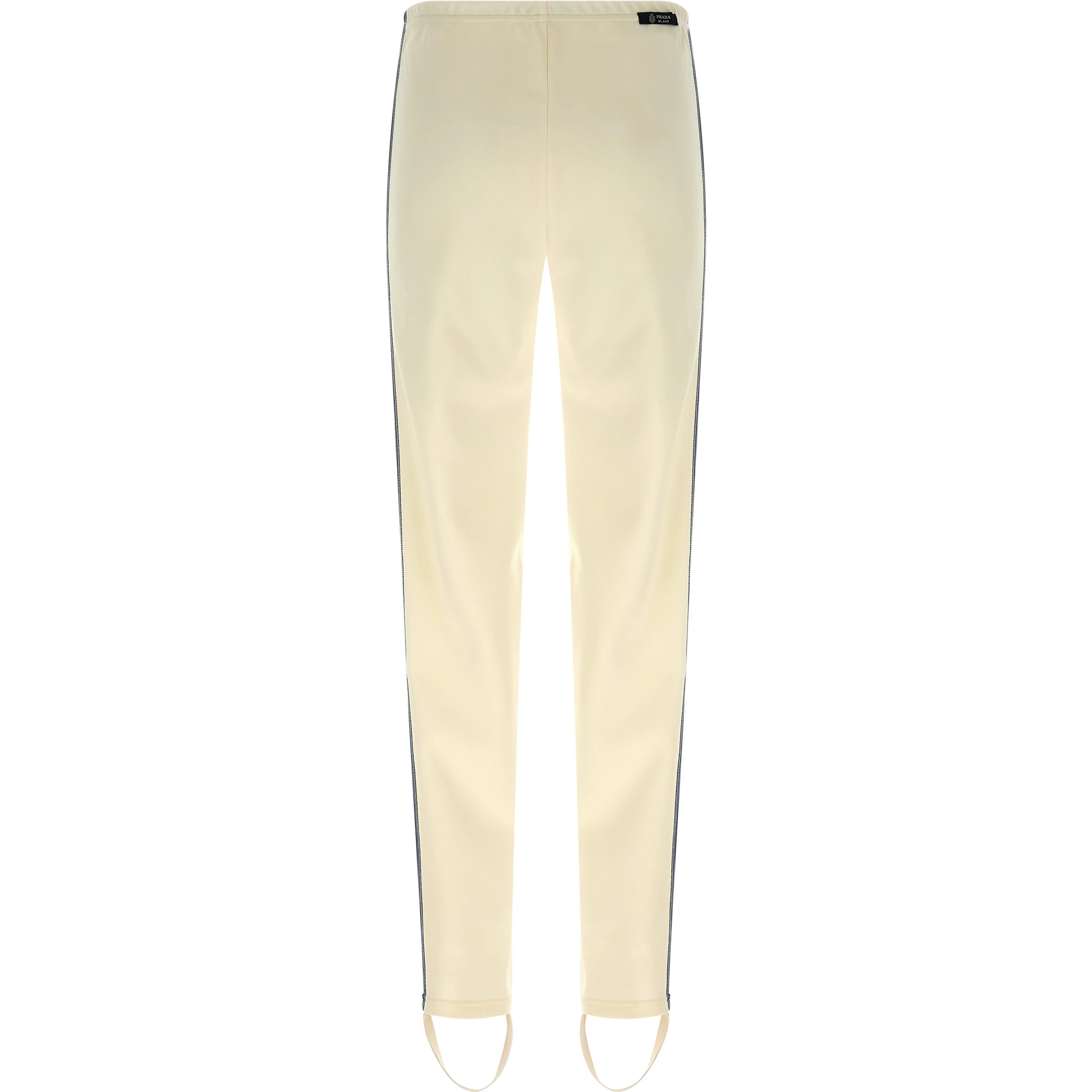 White Polyester Joggers (Workout Pants)
