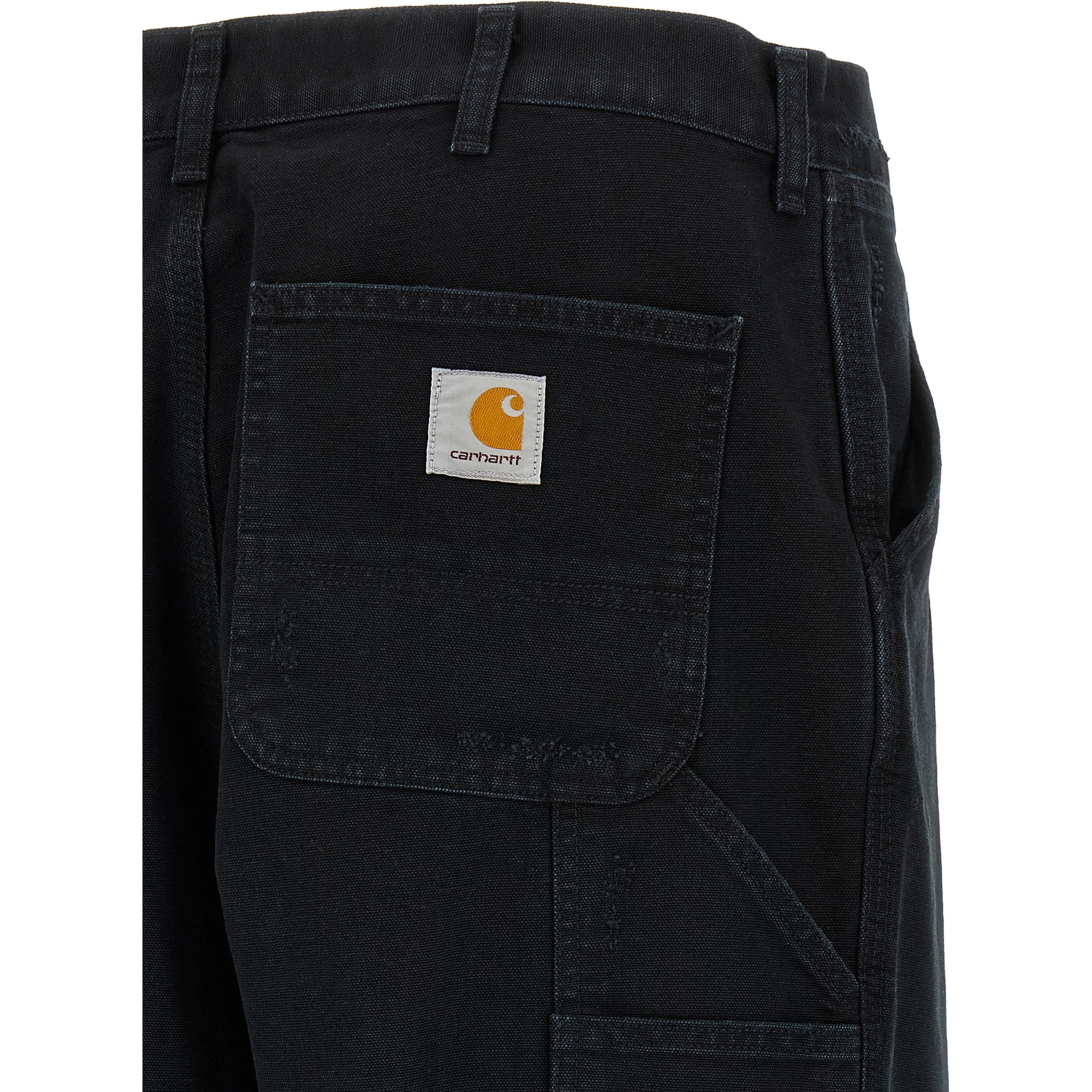 Black Organic Cotton Straight-Leg Jeans