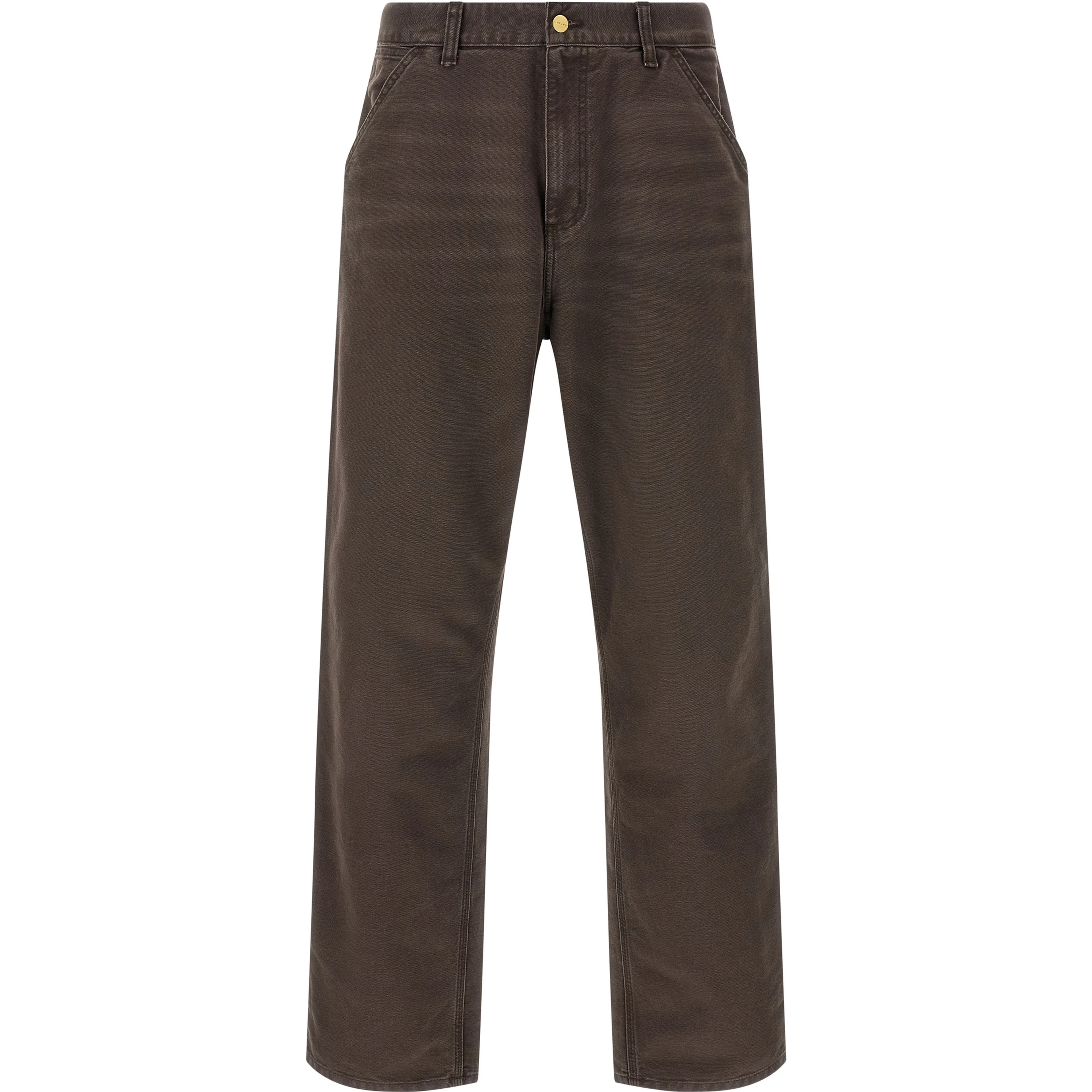 Brown Organic Cotton Casual Pants