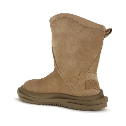 Brown Suede Leather Ankle Boots
