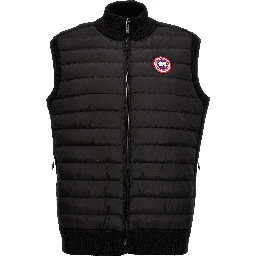 Black Polyamide Sleeveless Jacket