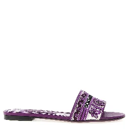 Purple Cotton Slides