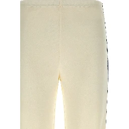 White Polyester Joggers (Workout Pants)