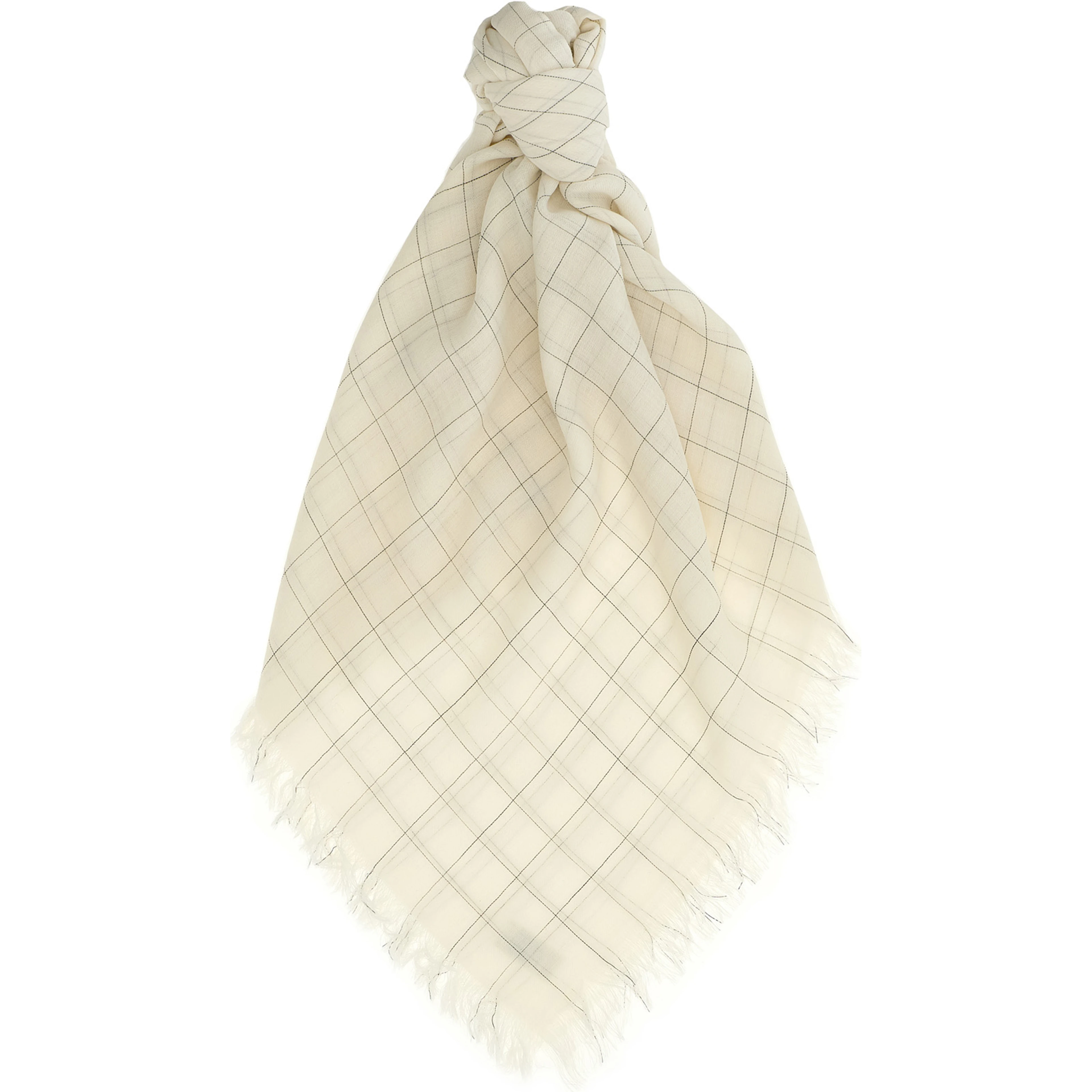 White Wool Foulard