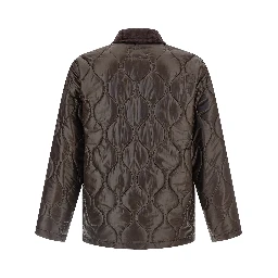 Brown Polyester Shell Jacket