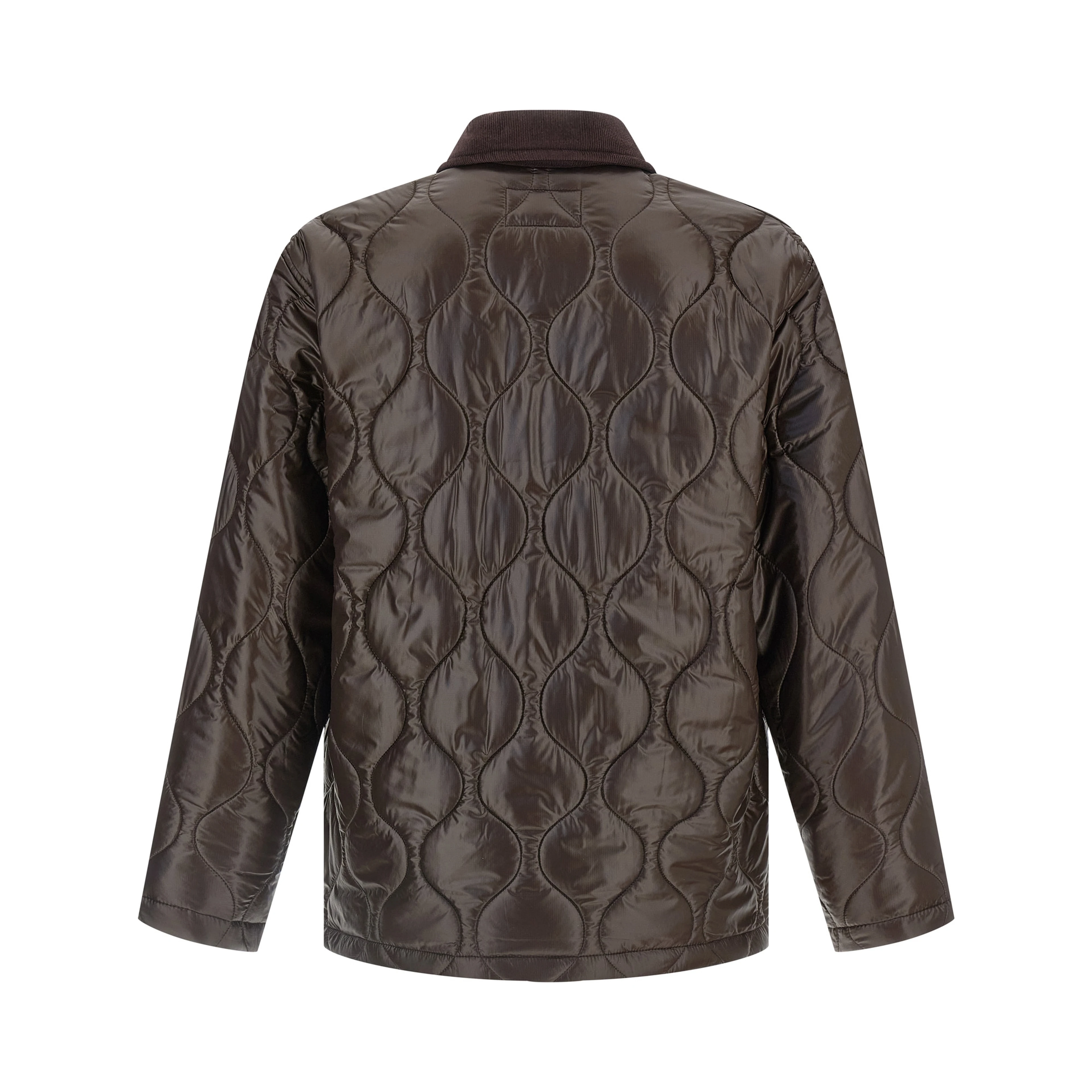 Brown Polyester Shell Jacket