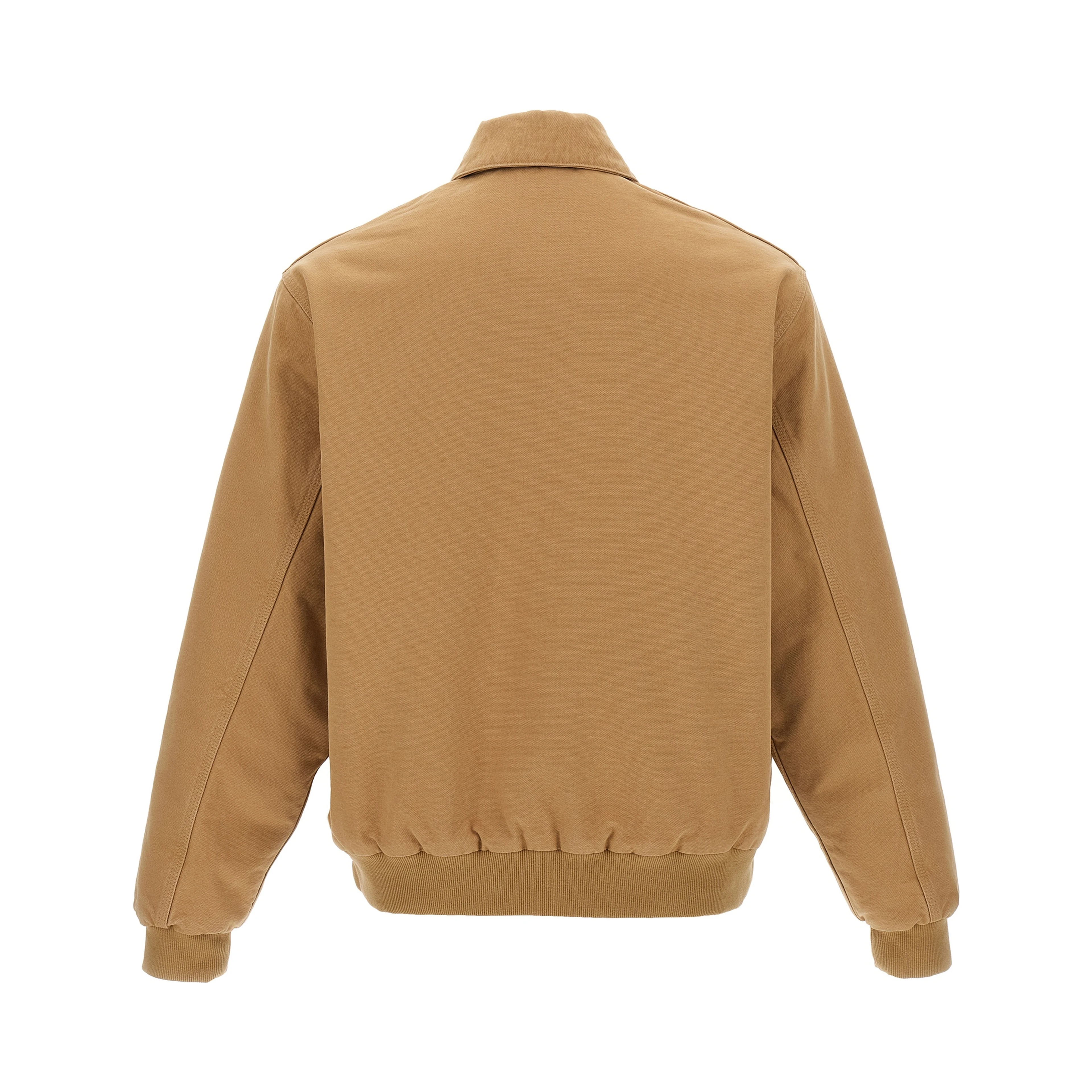 Beige Cotton Full-Length Jacket