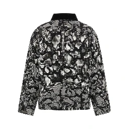 Gray Cotton Full-Length Jacket