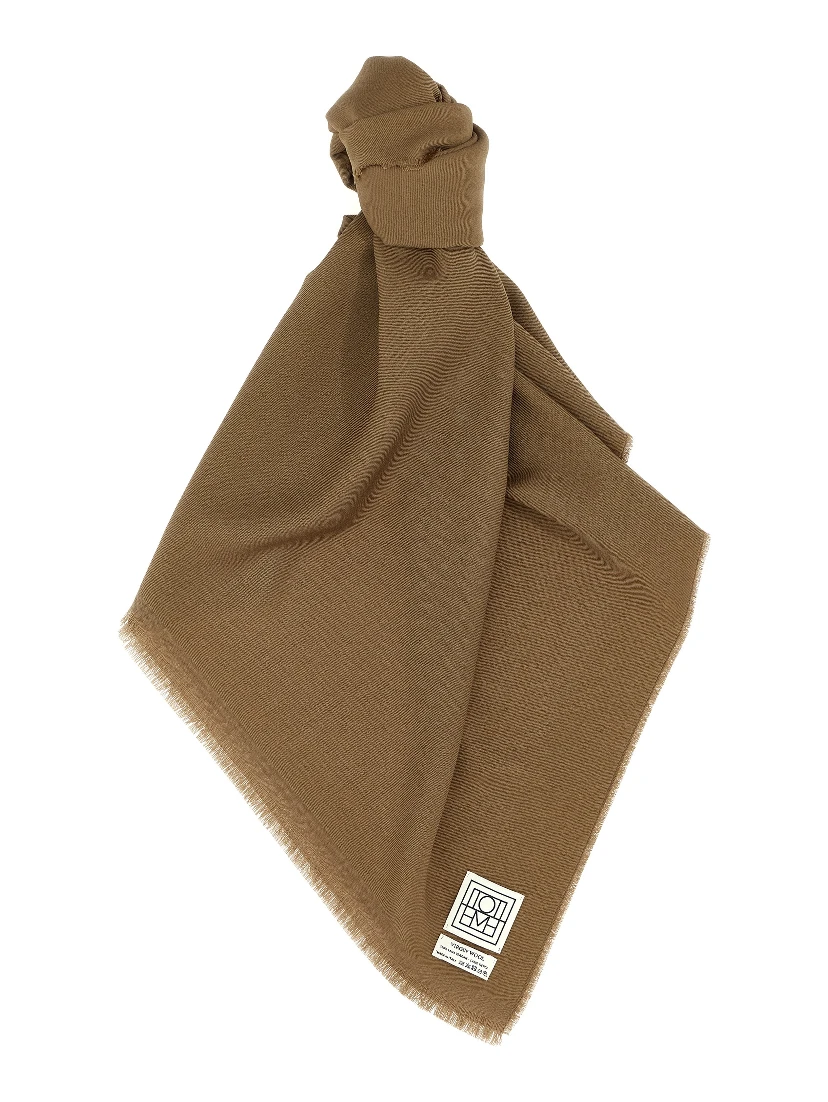 Brown Virgin Wool Foulard