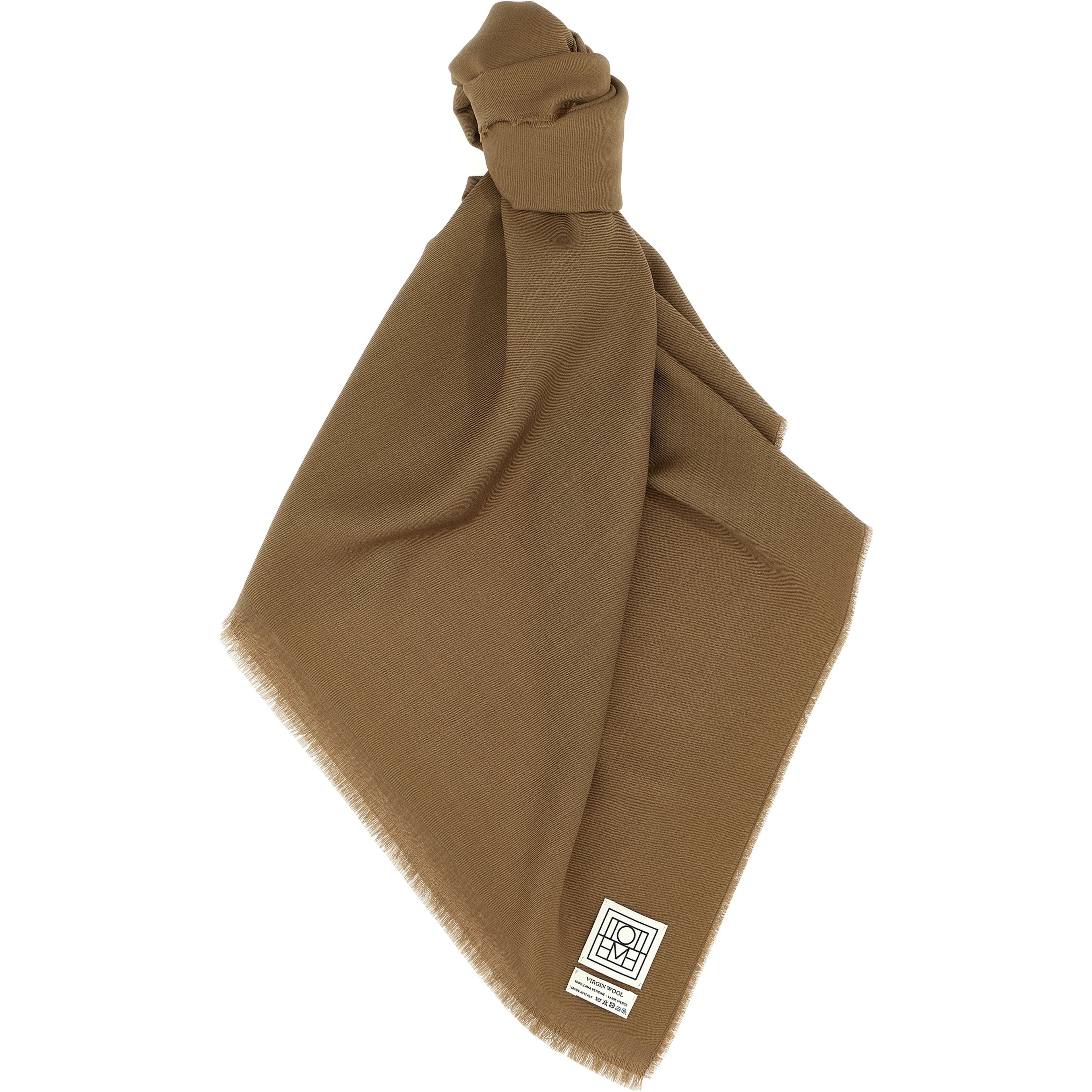 Brown Virgin Wool Foulard