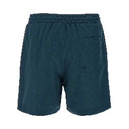 Blue Polyester Shorts