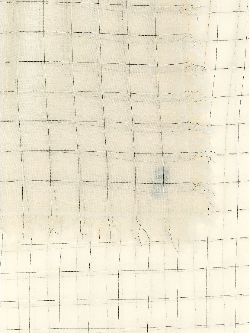 White Wool Foulard