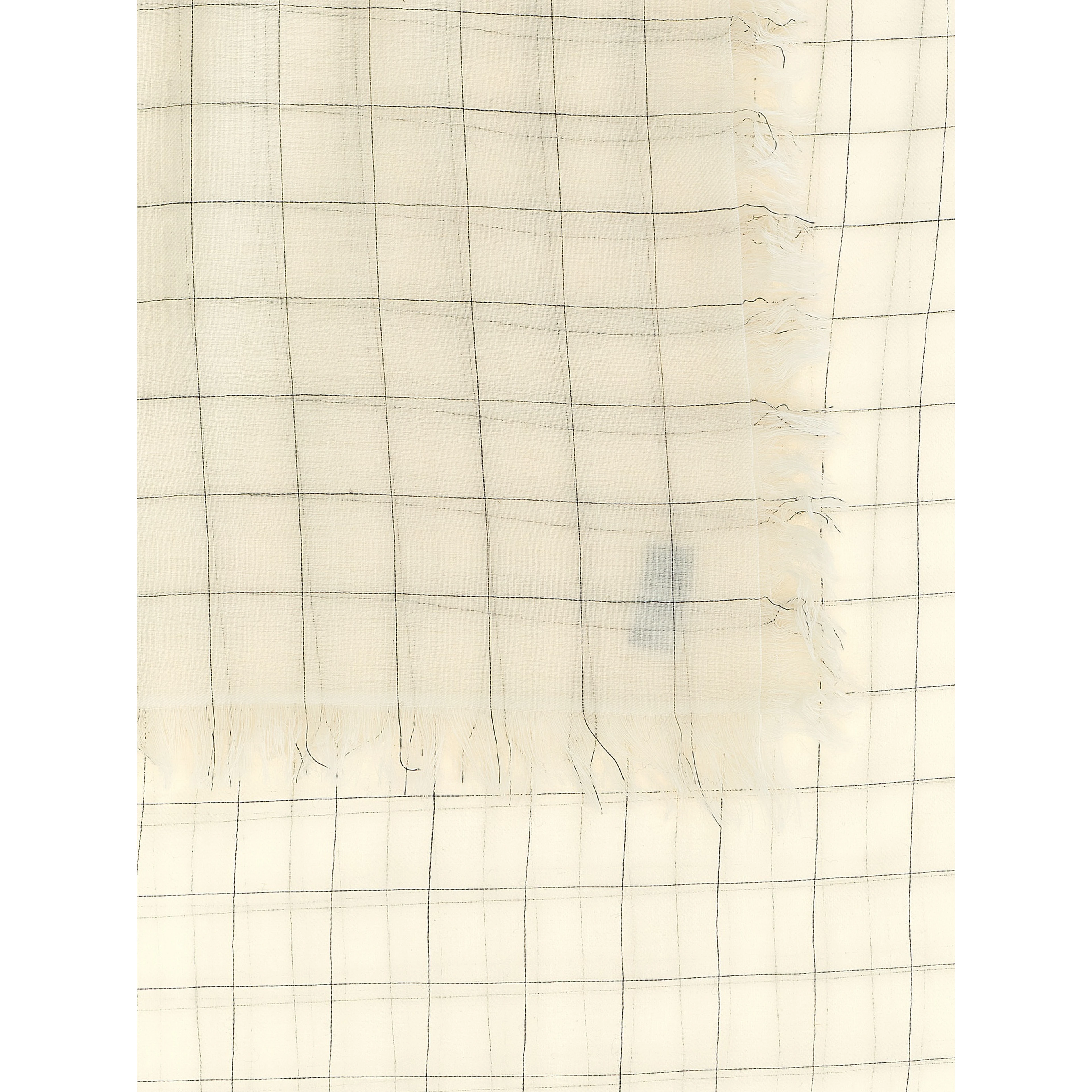White Wool Foulard