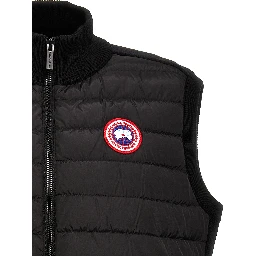 Black Polyamide Sleeveless Jacket