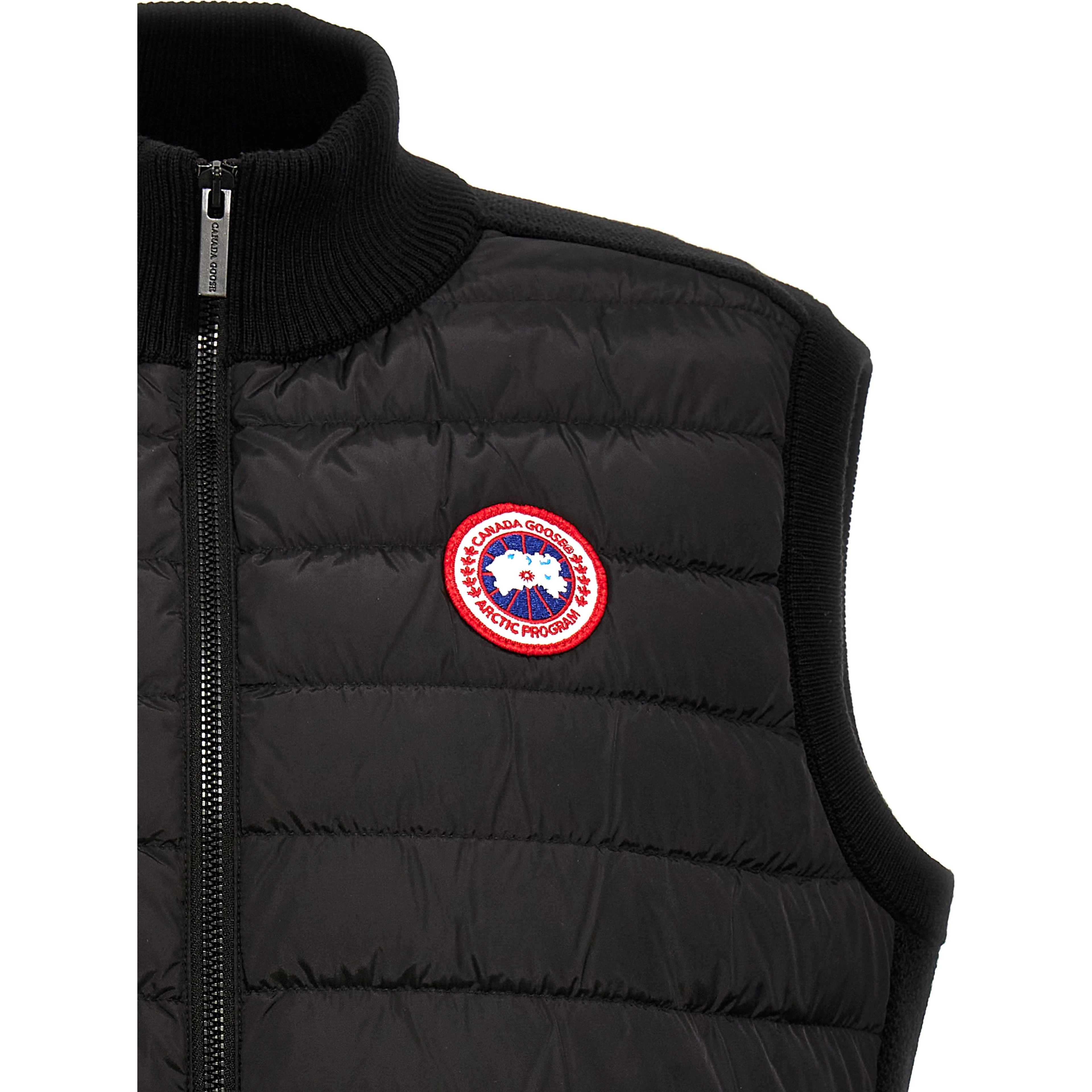 Black Polyamide Sleeveless Jacket