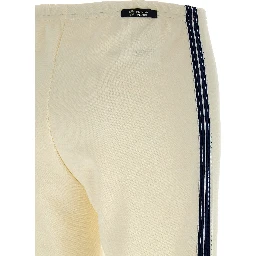 White Polyester Joggers (Workout Pants)