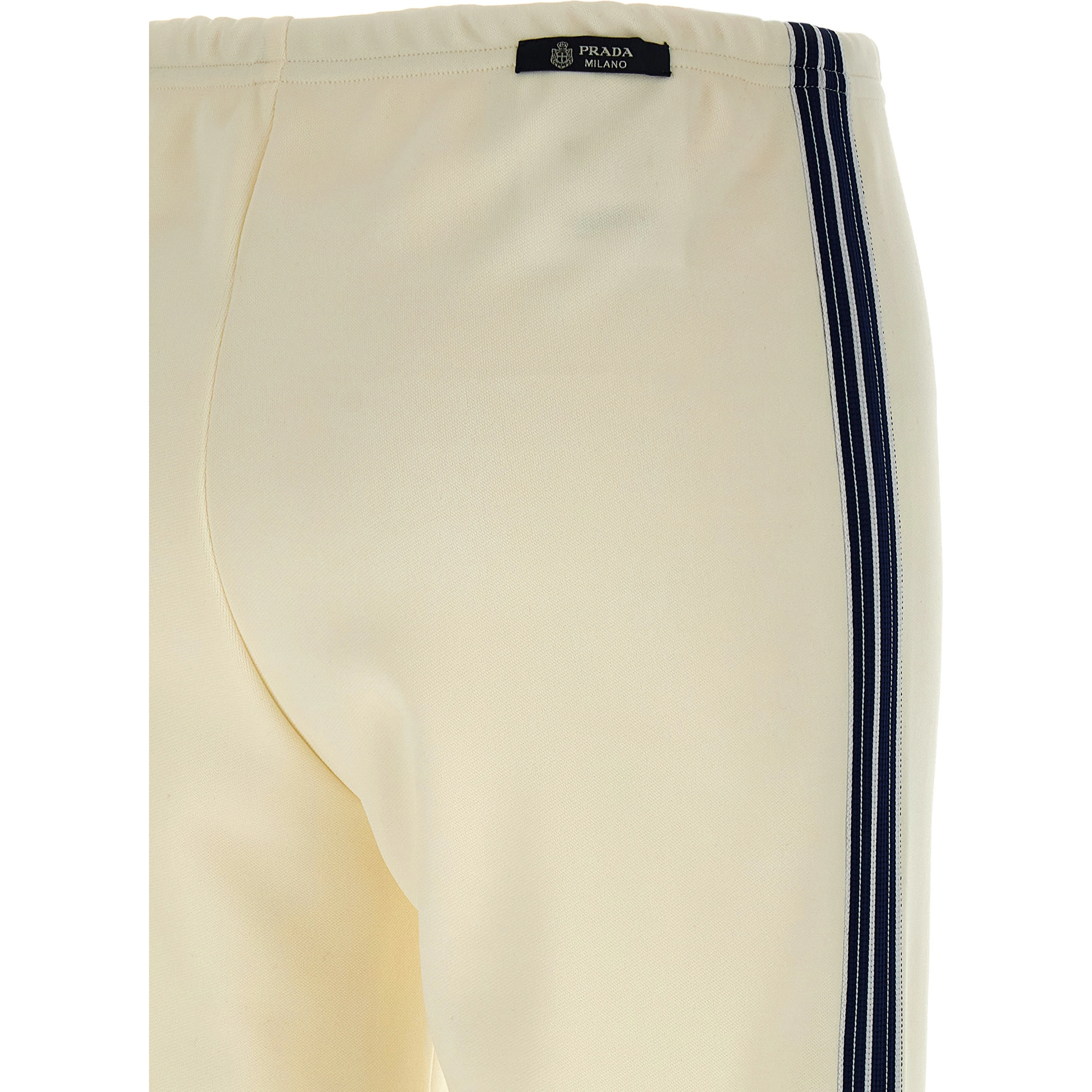 White Polyester Joggers (Workout Pants)