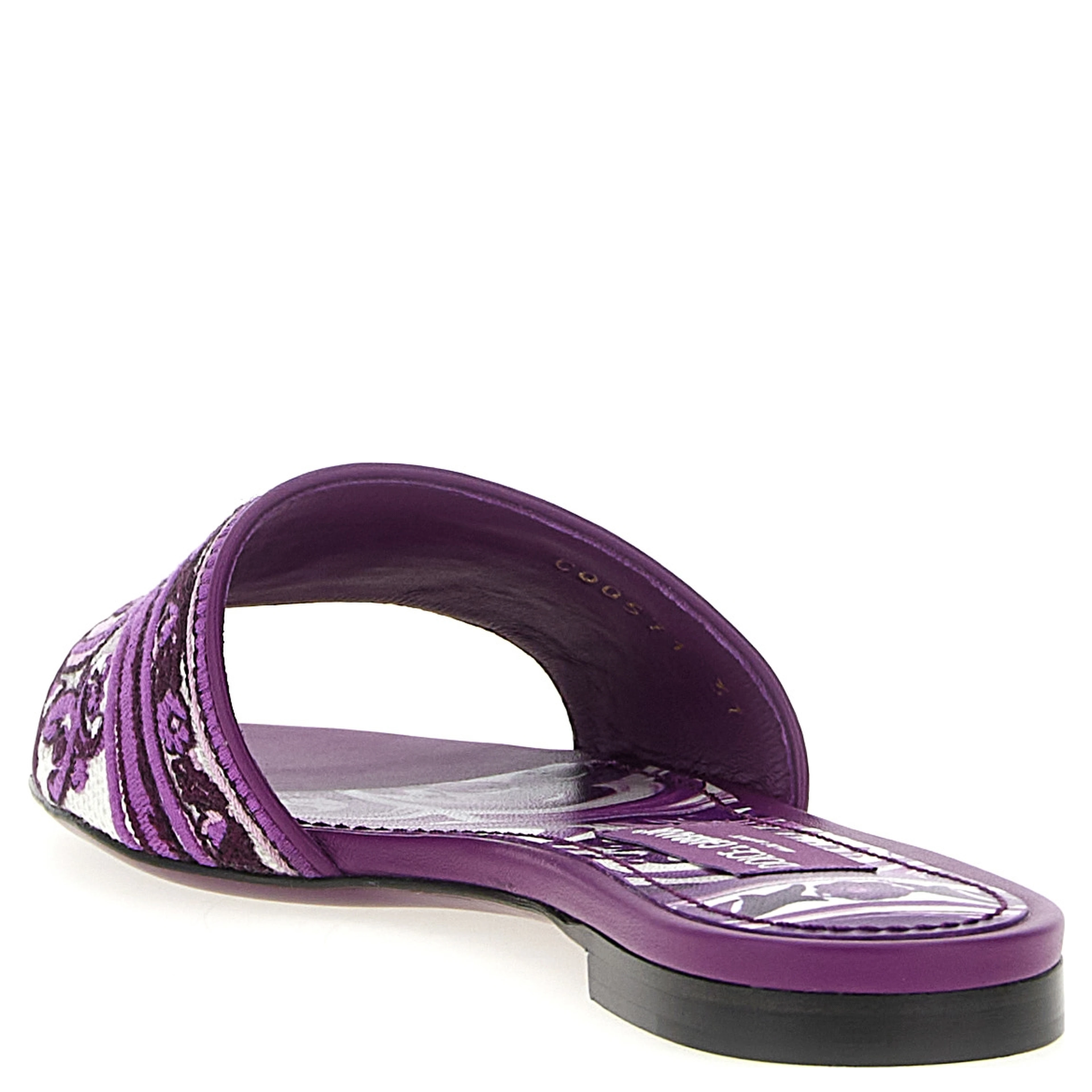 Purple Cotton Slides