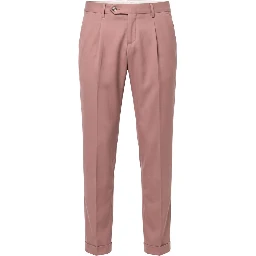 Pink Viscose Men Pant