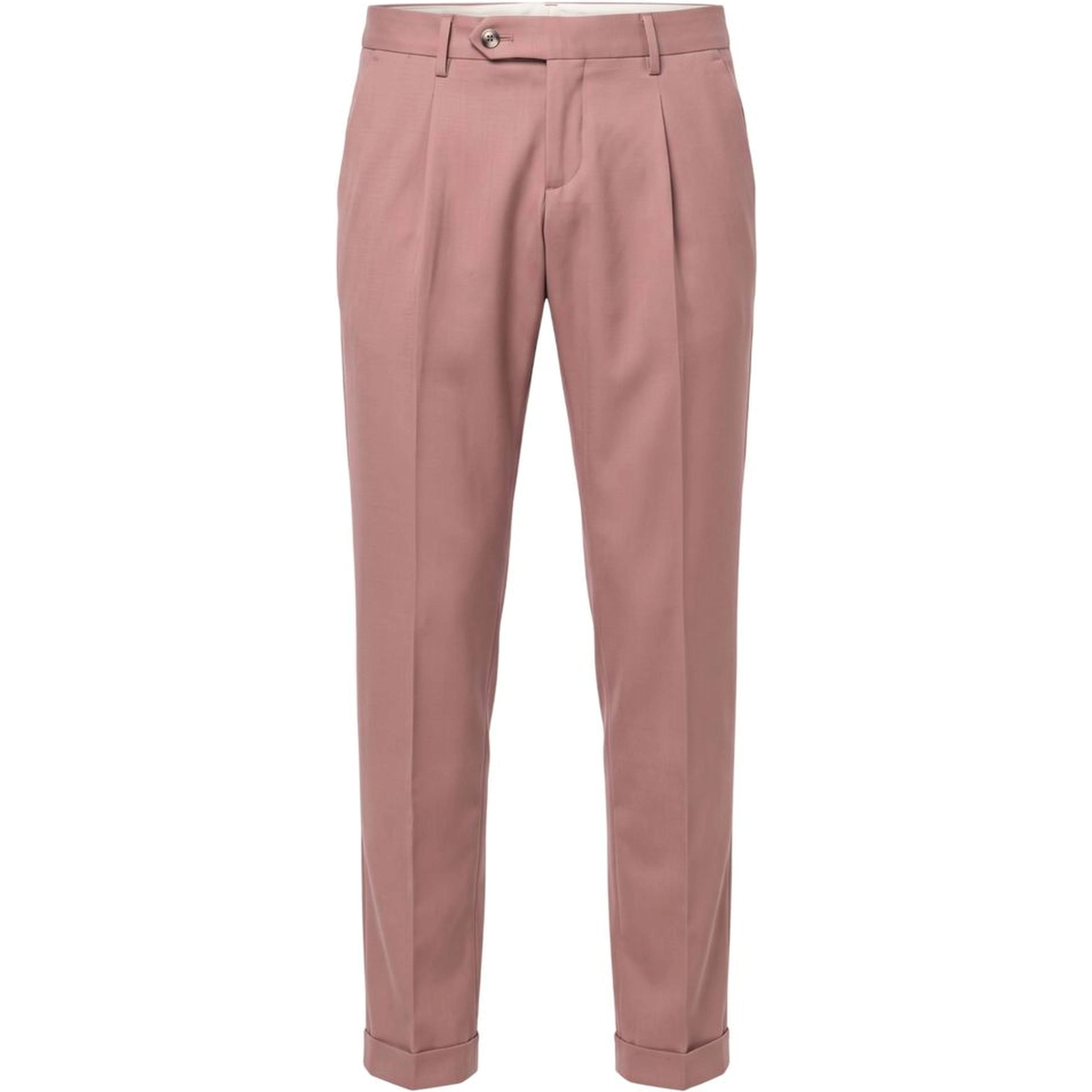 Pink Viscose Men Pant