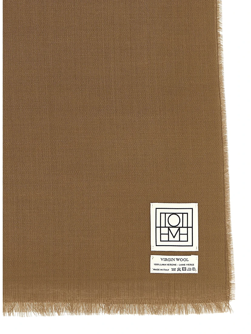 Brown Virgin Wool Foulard