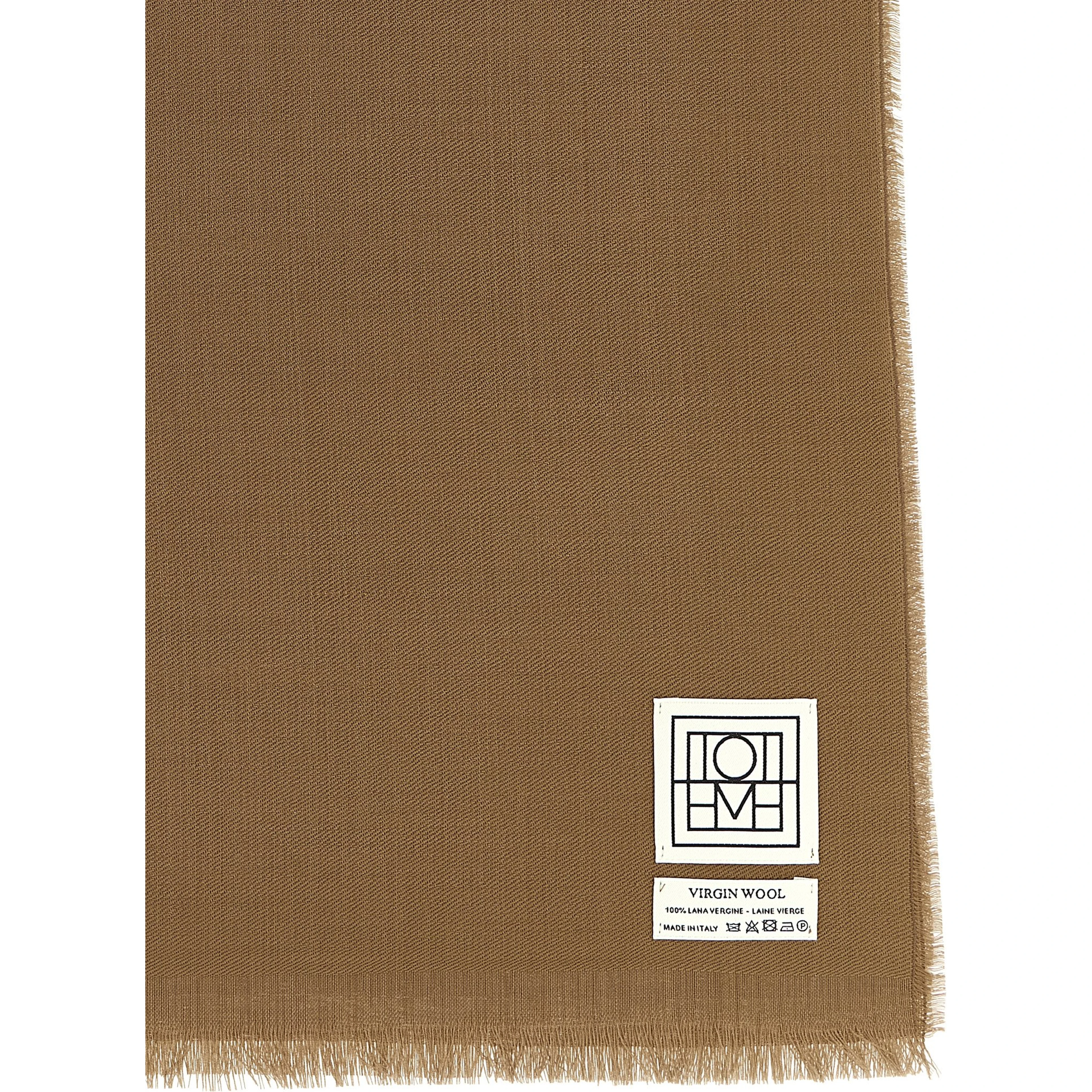 Brown Virgin Wool Foulard