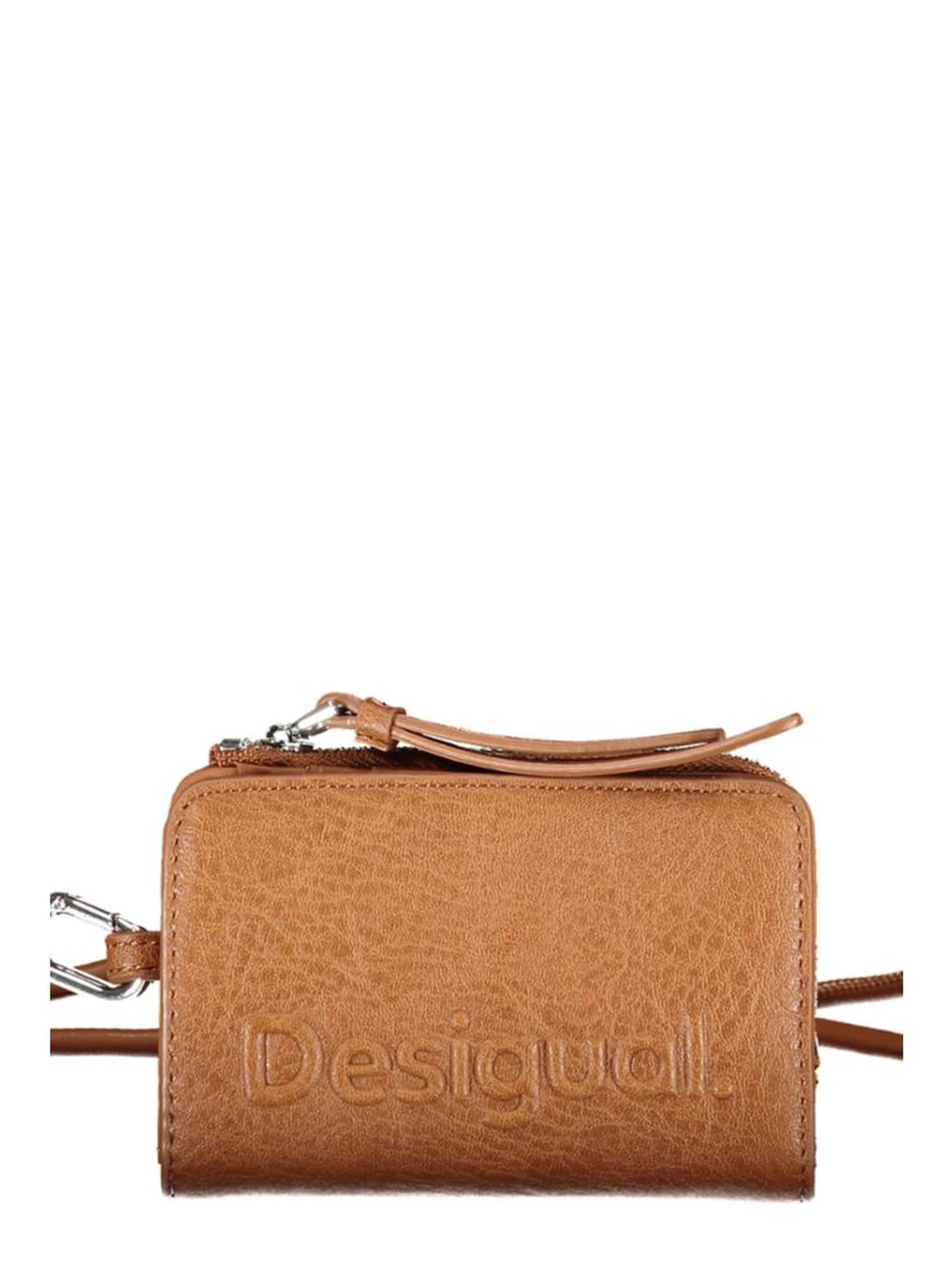 Brown Polyurethane Women's Wallet