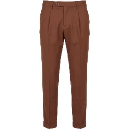 Brown Viscose Men's Pant