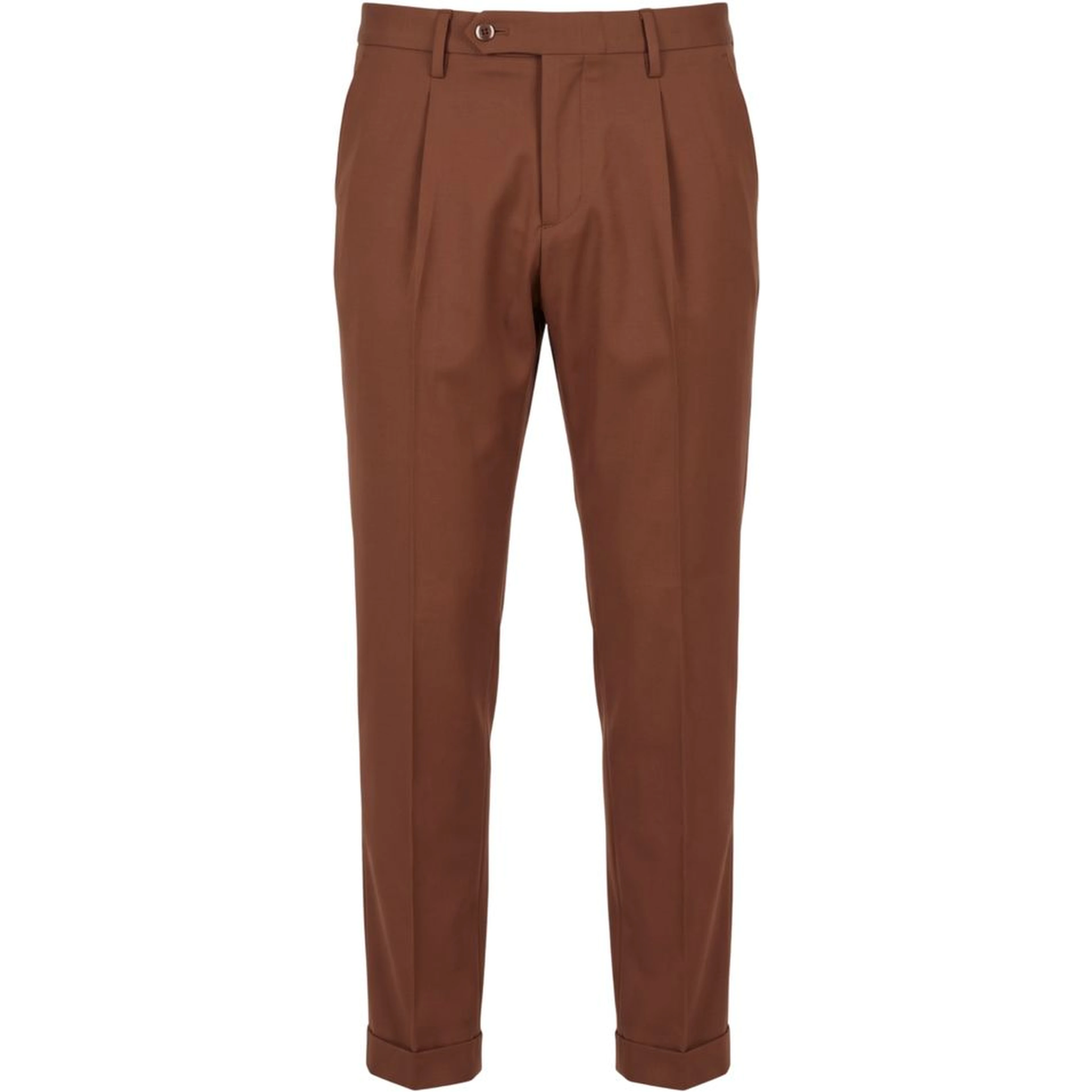 Brown Viscose Men's Pant