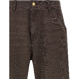 Brown Organic Cotton Casual Pants