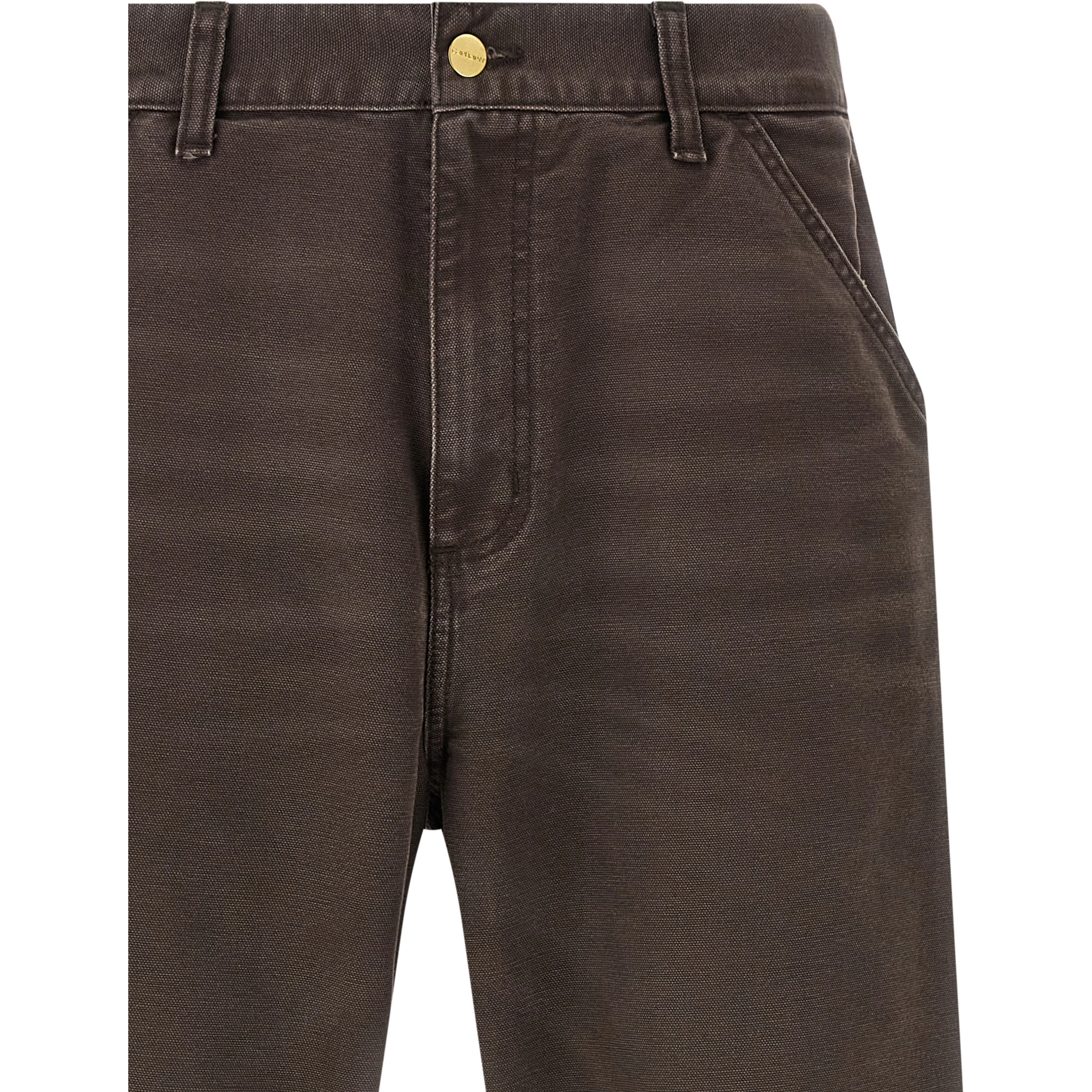 Brown Organic Cotton Casual Pants