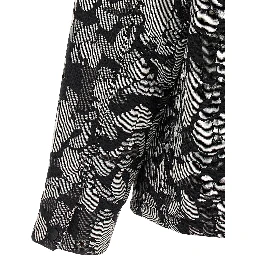 Gray Cotton Full-Length Jacket
